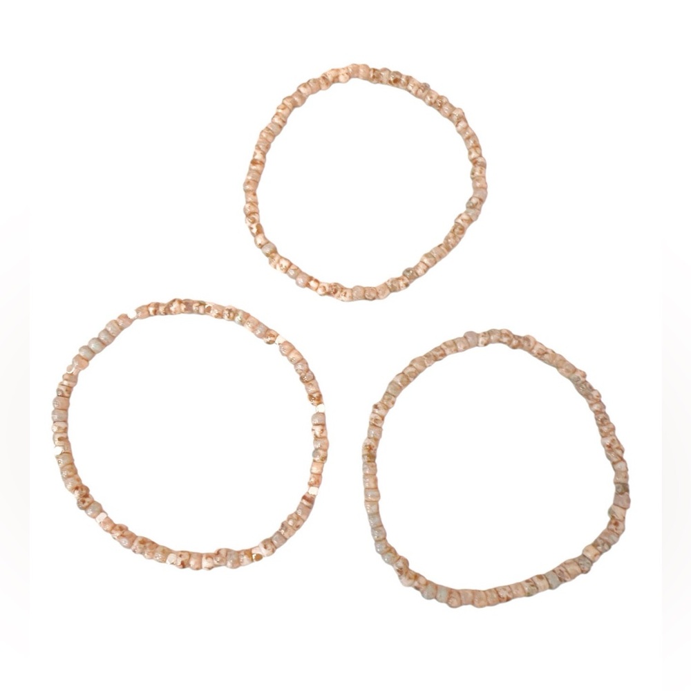 Silver Shore Stack (6 Bracelets) + Turtle Oyster … - image 7